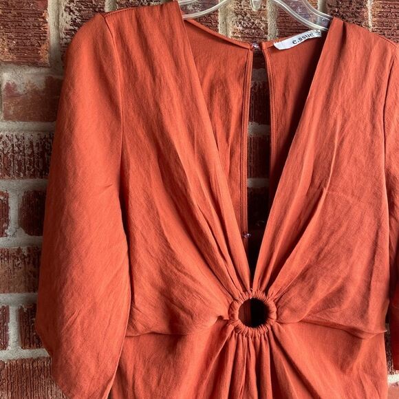 e.ssue Orange Dress Medium  - Picture 3 of 9